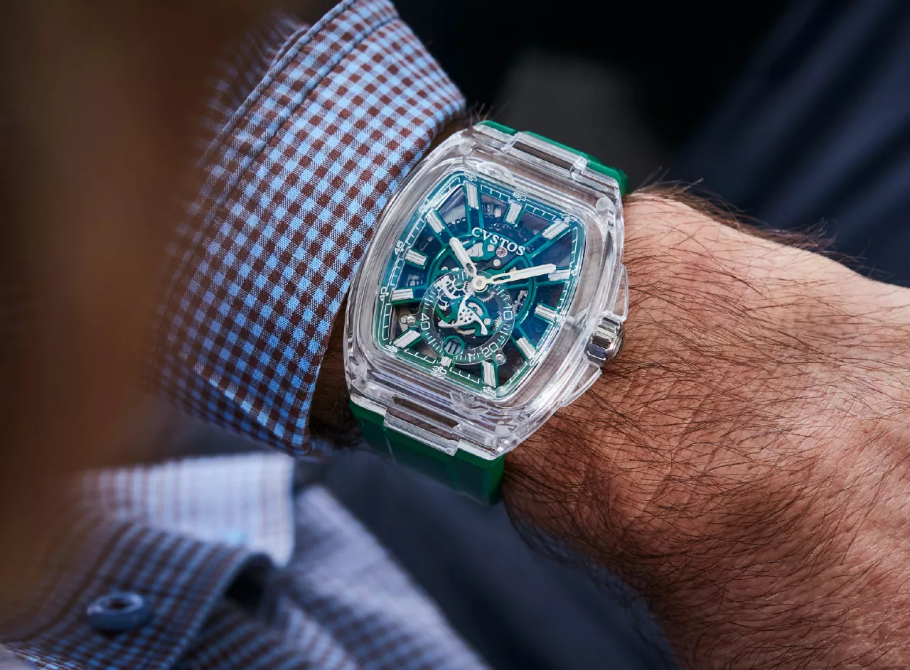 Cvstos Metropolitan PS Skeleton Sapphire Green Dial