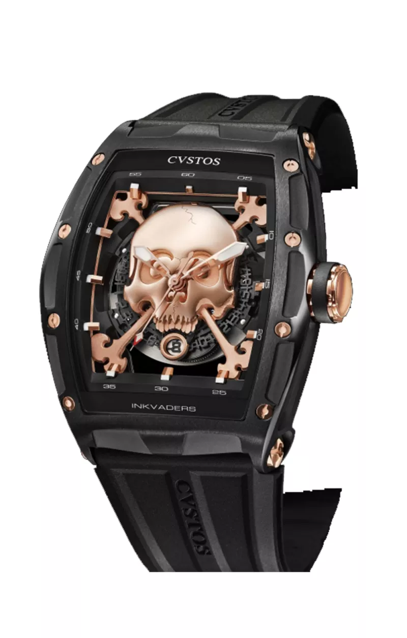 Cvstos the Time Keeper - Jetliner Skull Inkvaders Black Steel / 5N