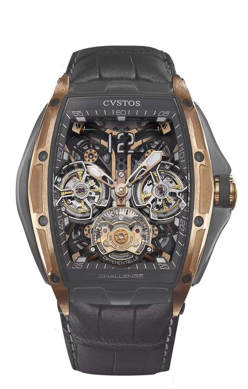 Cvstos the Time Keeper - 5N Red Gold Brancard / Titanium