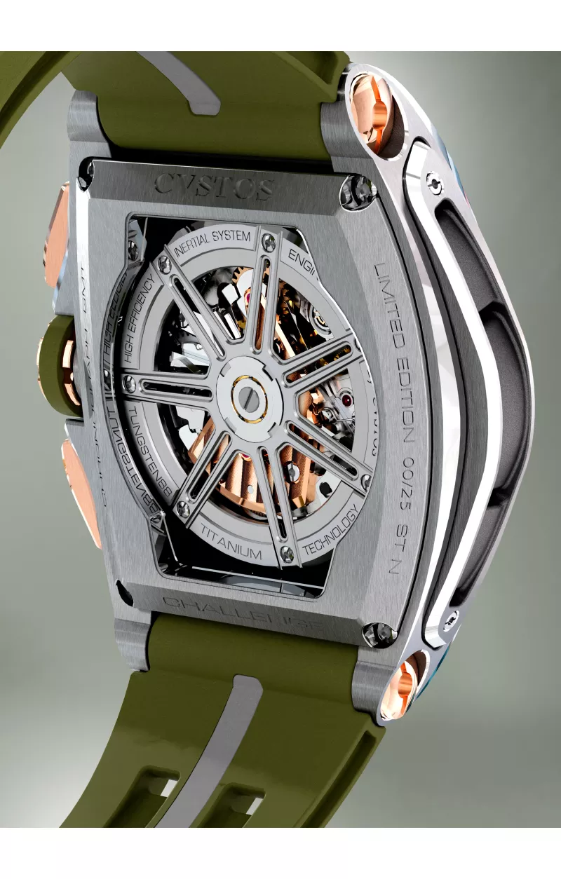 Chrono GMT Grey Steel/Kaki Back