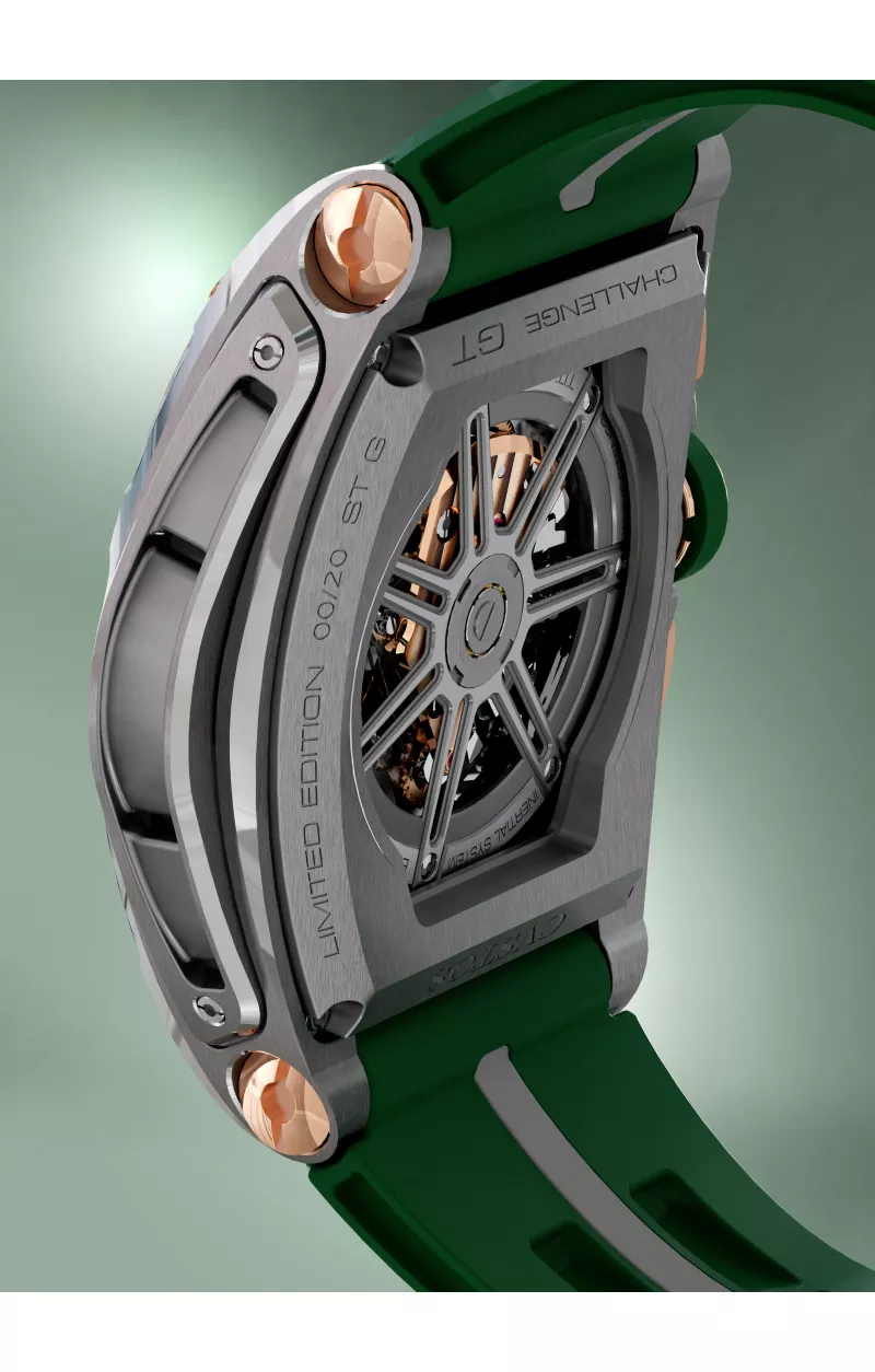 Chrono GMT Steel / Green Dial Amb