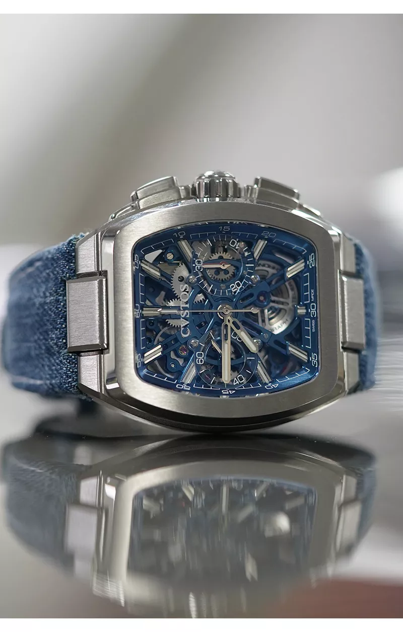 Cvstos the Time Keeper - Metropolitan Chrono Titanium Bleu SQLT