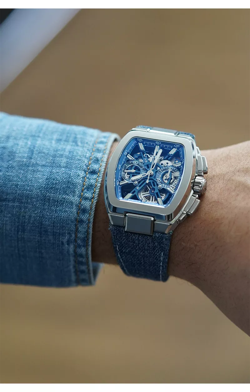 Cvstos the Time Keeper - Metropolitan Chrono Titanium Bleu SQLT