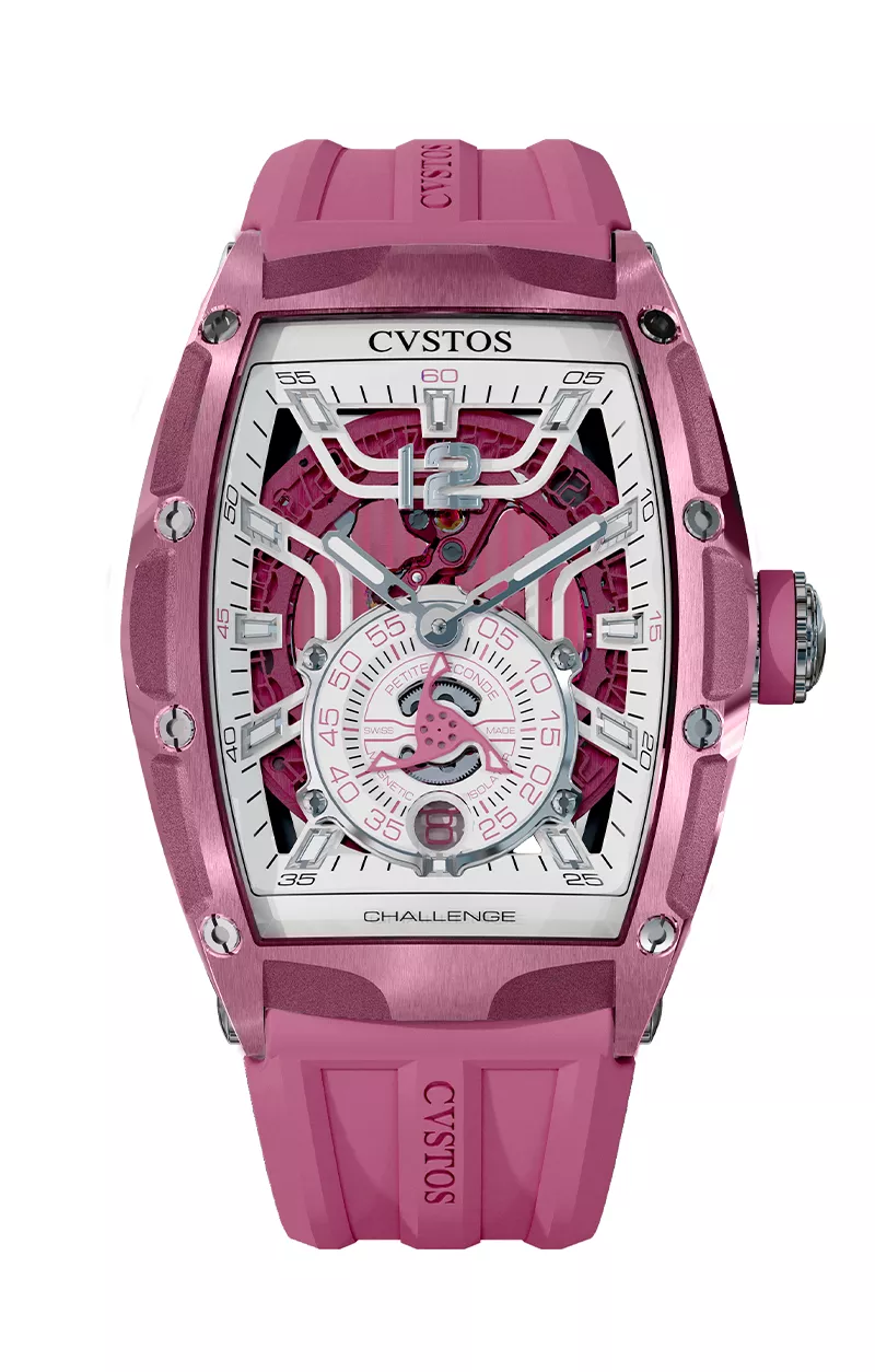 CHALLENGE THIRTY6 JETLINER PS PINK ALU/WHITE DIAL/PINK MVT