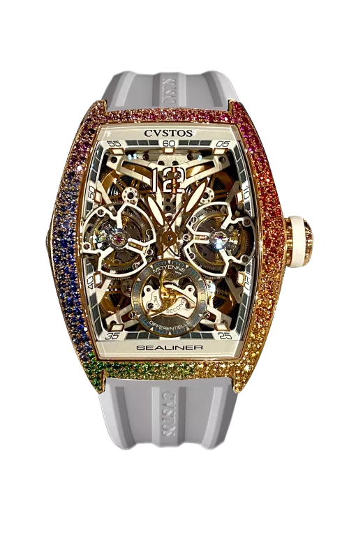 Cvstos the Time Keeper - Sealiner Double Tourbillon Rainbow / Bicolor 5N Red Gold