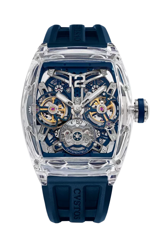 Double Tourbillon Sapphire Navy & TIT COMP