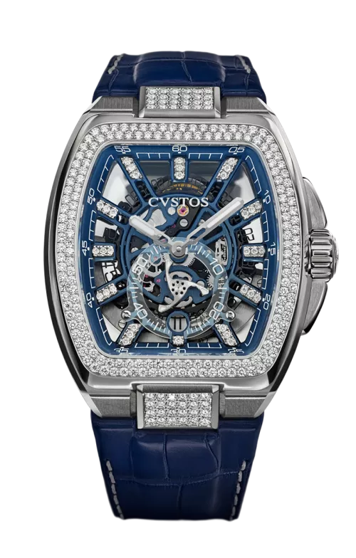 Cvstos the Time Keeper - Metropolitan PS Titanium / SQLT Blue Dail / Diamond