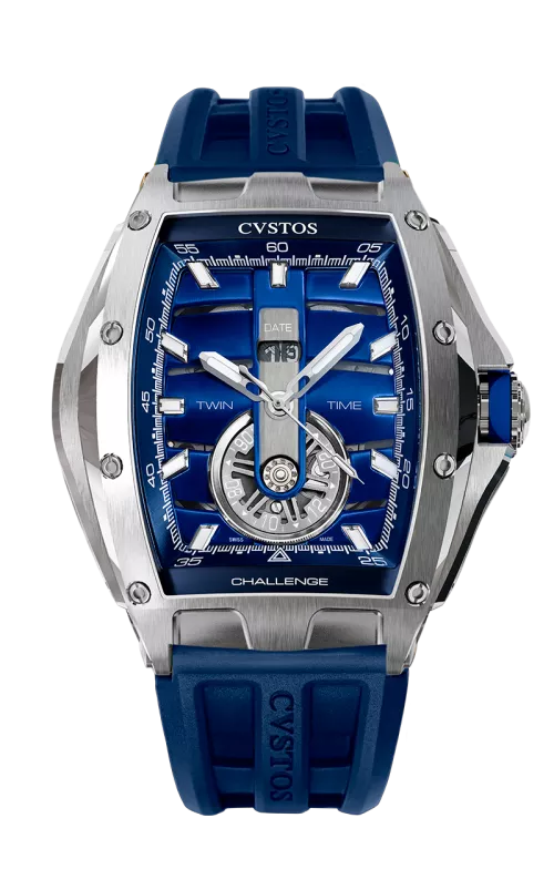 Cvstos the Time Keeper - Twin-Time Blue Dial