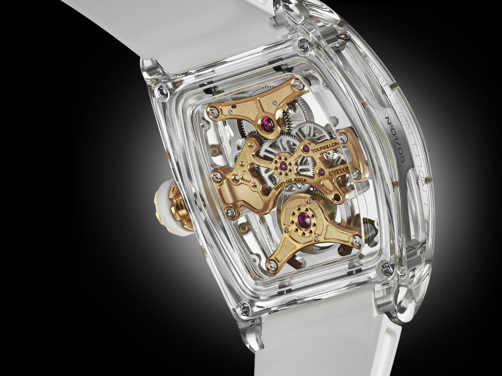 Cvstos the Time Keeper - Tourbillon Sealiner Sapphire caseback