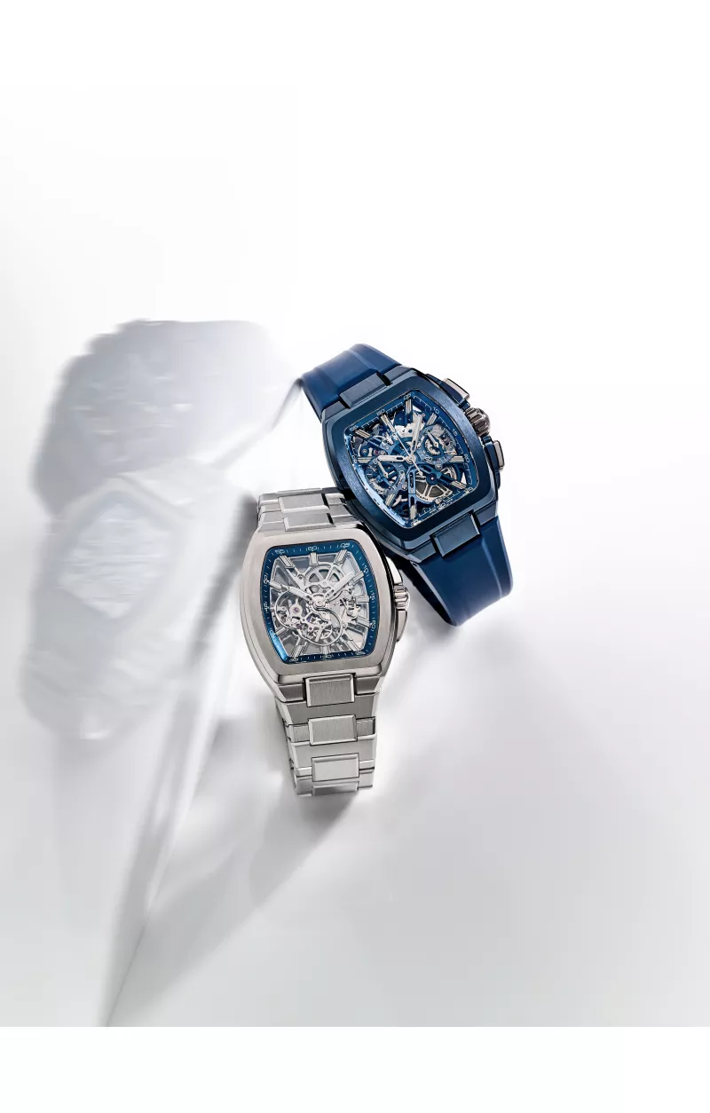 METROPOLITAN CHRONOGRAPH SKELETON/ BLUE TITANIUM/DENIM DIAL AMB