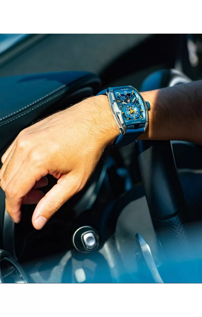 Cvstos the Time Keeper - Jetliner PS Grey Brancard Blue Titanium / Blue