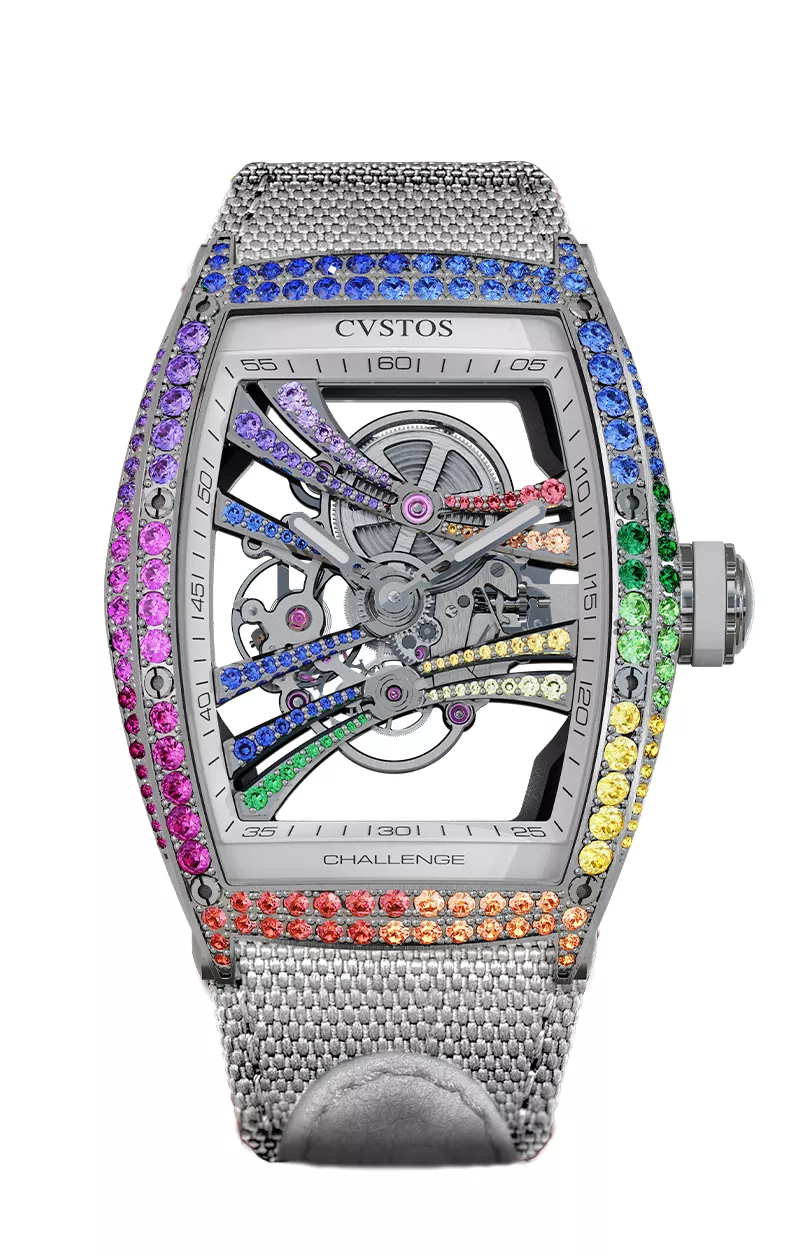 CHALLENGE PURITY STEEL 2 ROW RAINBOW/TI COMP/RH BRIDGES WITH RAINBOW