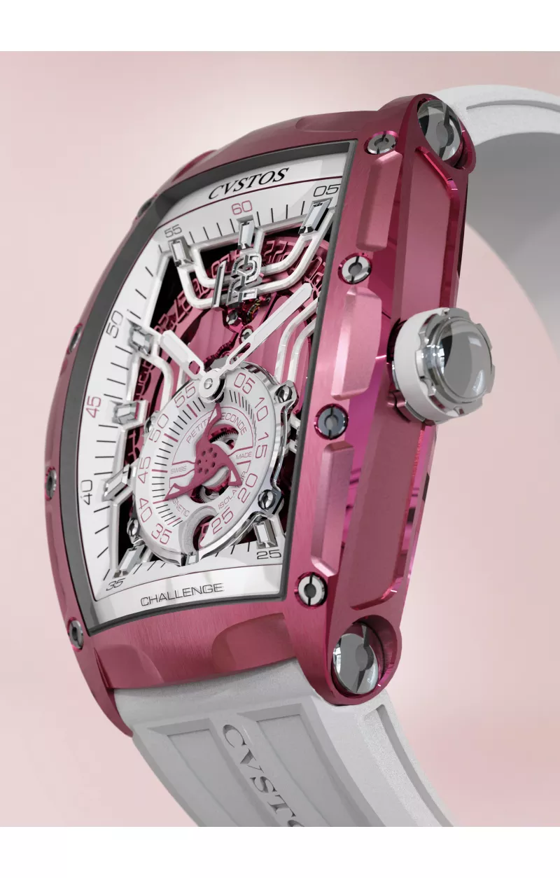 CHALLENGE THIRTY6 JETLINER PS PINK ALU/WHITE DIAL/PINK MVT Zoom