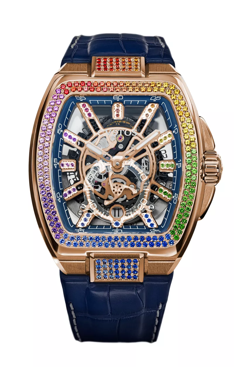 Cvstos the Time Keeper - Metropolitan PS 5N Red Gold / SQLT Blue Dail / Diamond