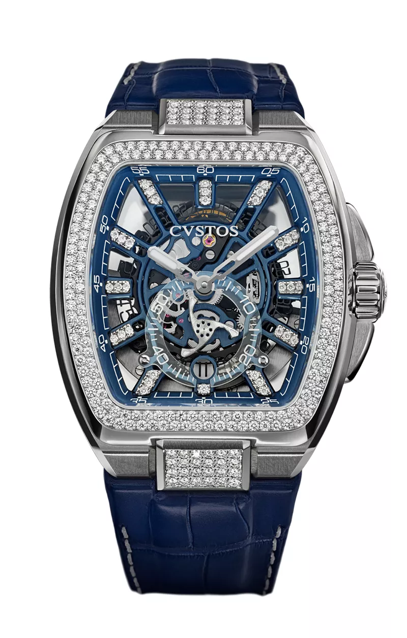 Cvstos the Time Keeper - Metropolitan PS Titanium / SQLT Blue Dail / Diamond
