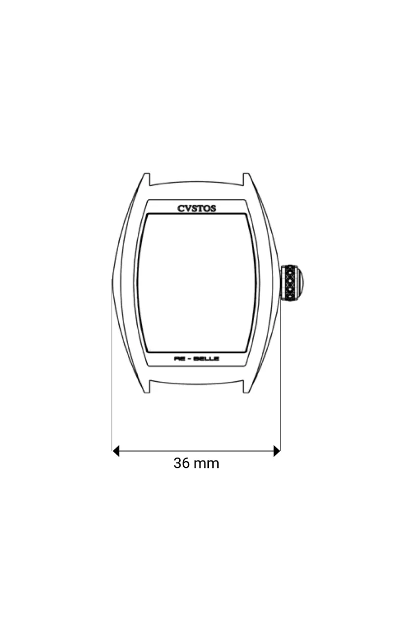 vstos the Time Keeper - Re-Belle Sakura Steel / Diamond Snow Setting White MOP