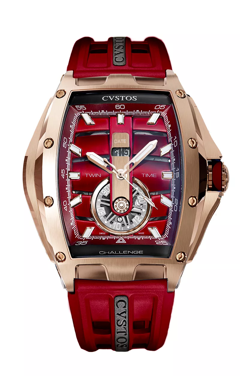 Twin-Time 5N Red Gold Bordo Dial