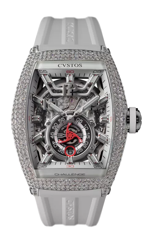 Cvstos the Time Keeper - Jetliner PS Steel Diamond Full Setting / White