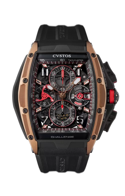 Chrono Grey Brancard Black Titanium/Black & Red Watch | Cvstos Chrono Grey Brancard Black Titanium/Black & Red Watch | Cvstos