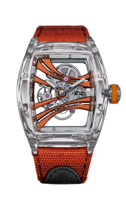 CHALLENGE PURITY SAPPHIRE/TI COMP/ORANGE BRIDGES