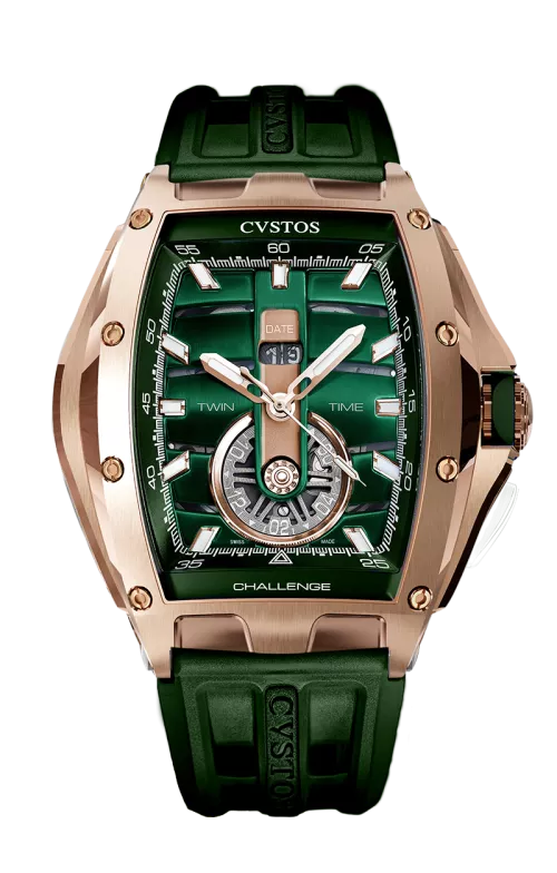 Cvstos the Time Keeper - Twin-Time 5N Green Dial