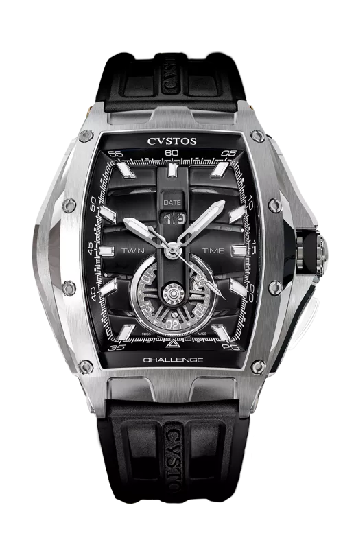 Cvstos the Time Keeper - Twin-Time Black Dial