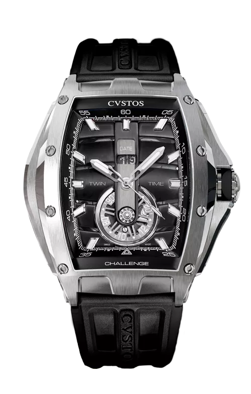 Cvstos the Time Keeper - Twin-Time Black Dial