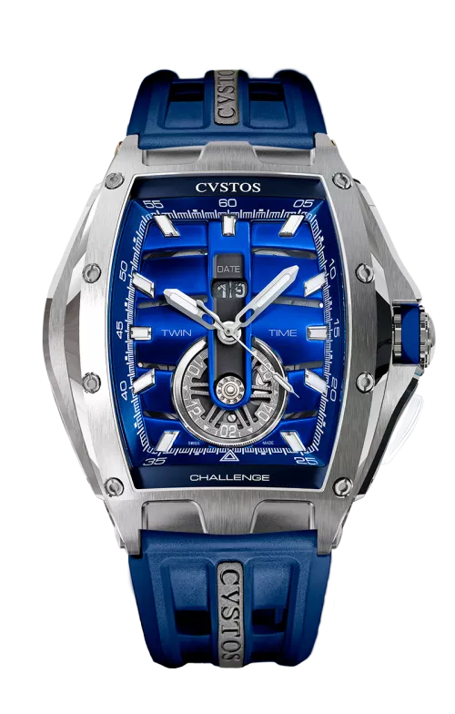 Cvstos the Time Keeper - Twin-Time Blue Dial