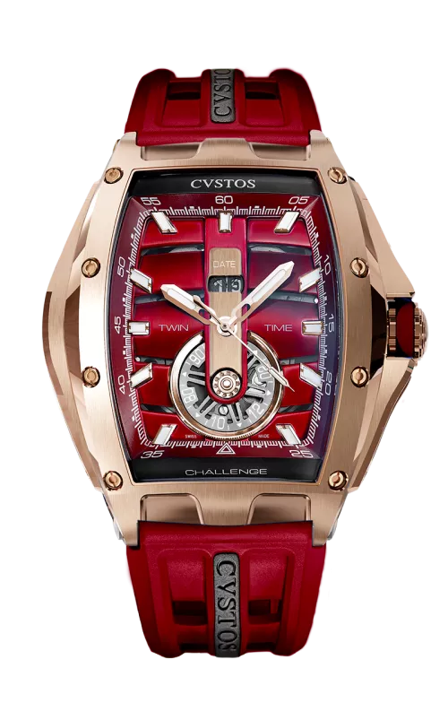 Twin-Time 5N Red Gold Bordo Dial