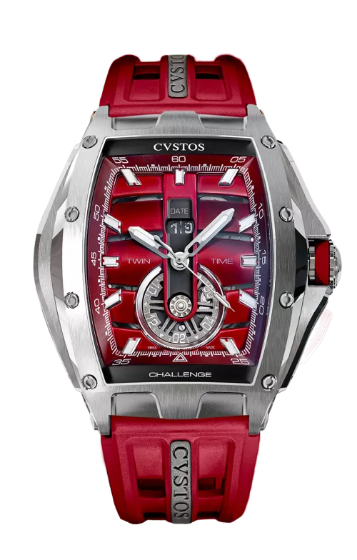 Cvstos the Time Keeper - Twin-Time Red Dial